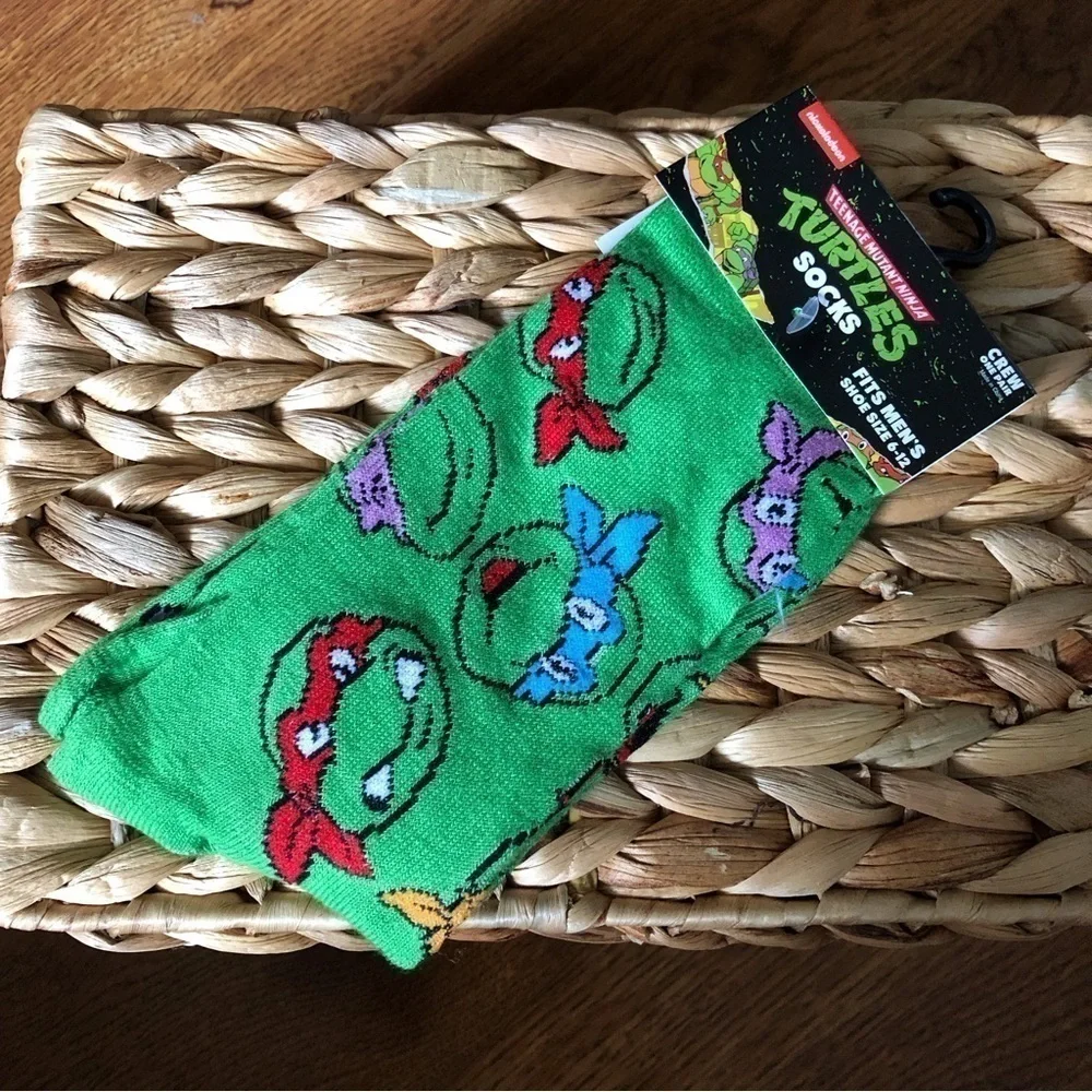 Teenage Mutant Ninja Turtles crew socks